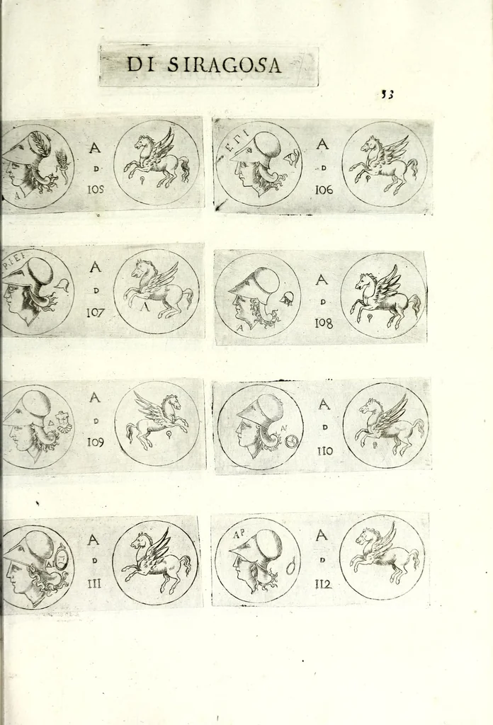 An illustration from Della Sicilia di Filippo Parvta descritta con medaglie, parte prima, 1612, leaf 121
