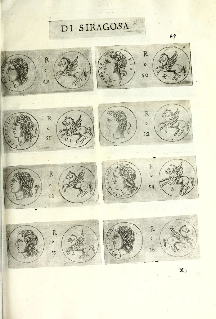 An illustration from Della Sicilia di Filippo Parvta descritta con medaglie, parte prima, 1612, leaf 153