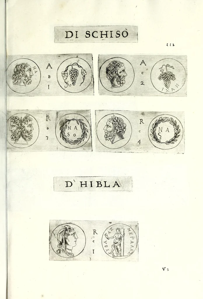 An illustration from Della Sicilia di Filippo Parvta descritta con medaglie, parte prima, 1612, leaf 239