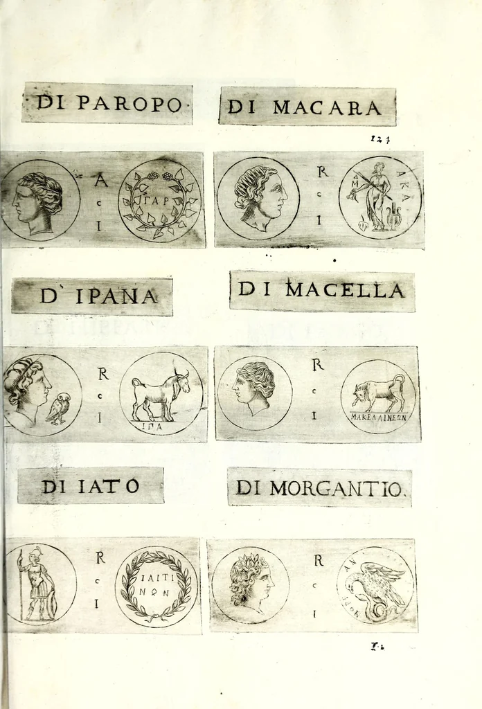 An illustration from Della Sicilia di Filippo Parvta descritta con medaglie, parte prima, 1612, leaf 263