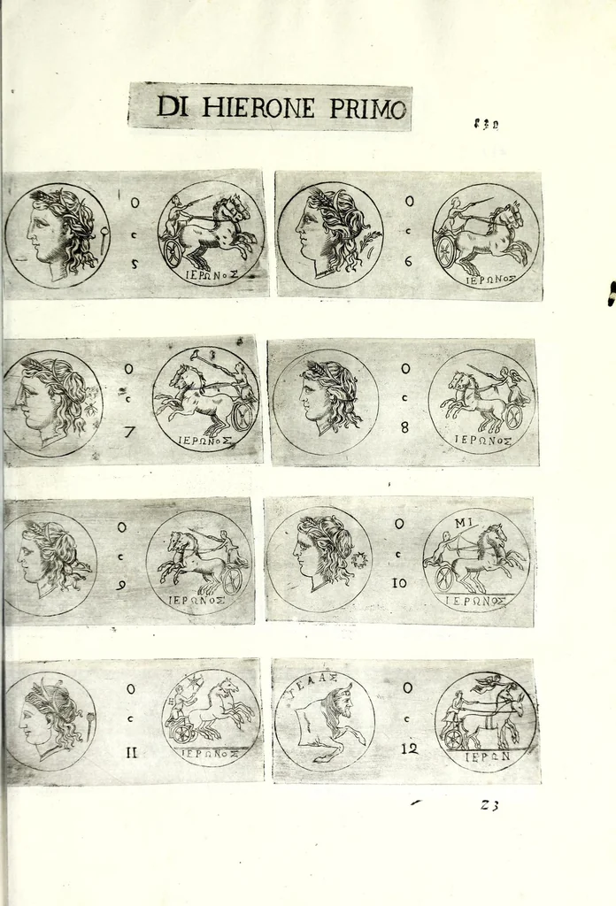 An illustration from Della Sicilia di Filippo Parvta descritta con medaglie, parte prima, 1612, leaf 277