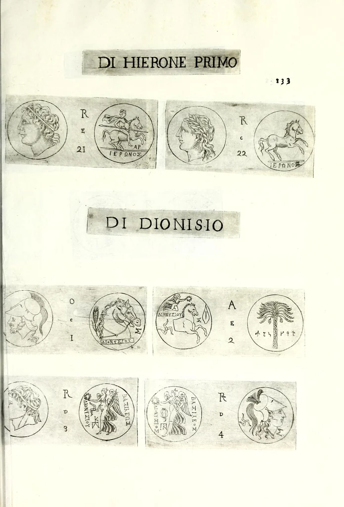 An illustration from Della Sicilia di Filippo Parvta descritta con medaglie, parte prima, 1612, leaf 281