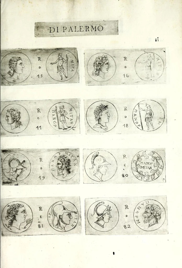 An illustration from Della Sicilia di Filippo Parvta descritta con medaglie, parte prima, 1612, leaf 37