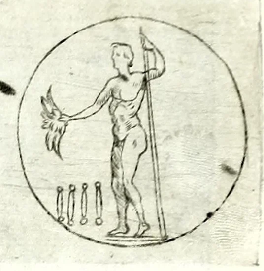 An illustration from Della Sicilia di Filippo Parvta descritta con medaglie, parte prima, 1612, leaf 83