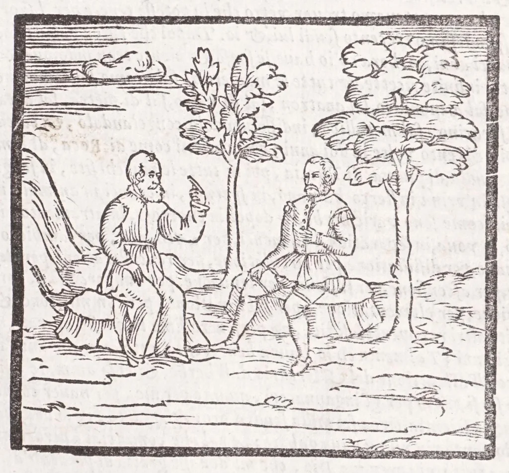 An illustration from Della tramutatione metallica sogni tre, 1599, leaf 43