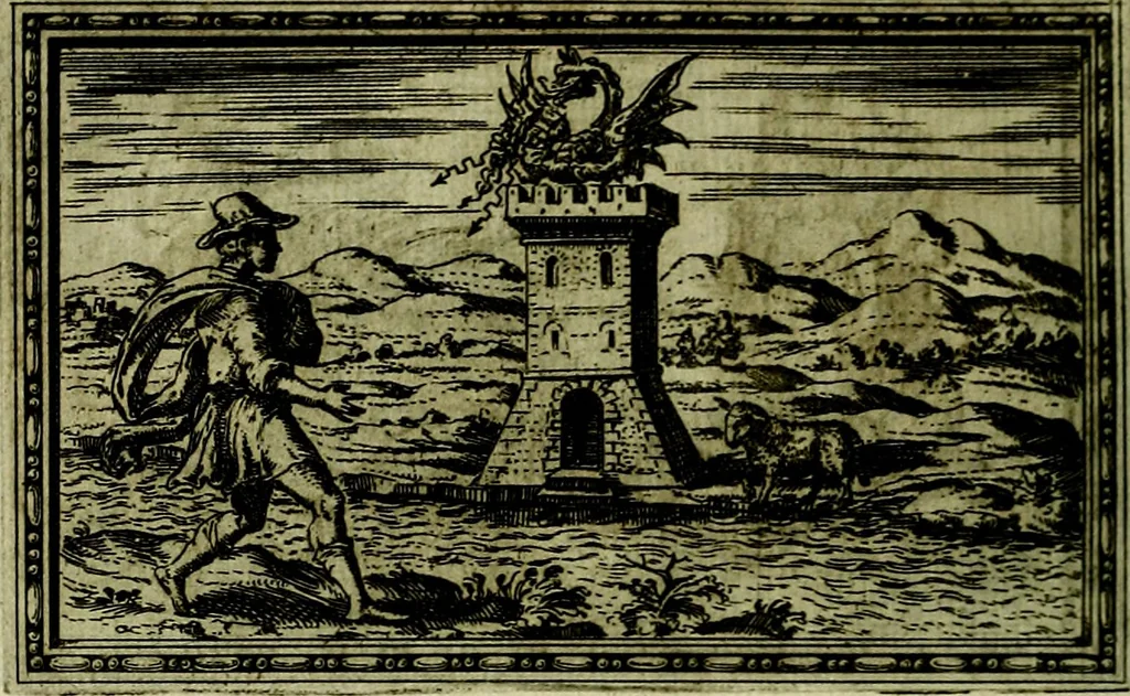 An illustration from Delle allusioni, imprese, et emblemi del Sig. Principio Fabricii da Teramo sopra la vita, opere, et attioni di Gregorio XIII Pontefice Massimo libri VI .., 1588, leaf 103