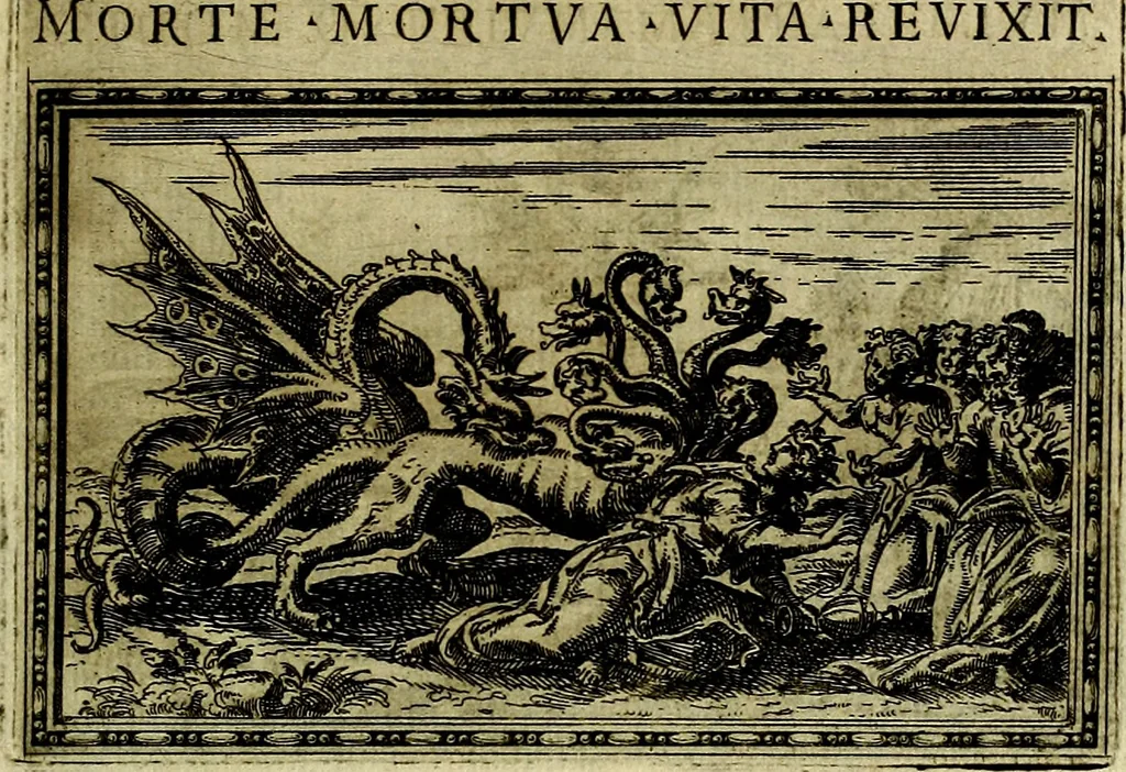 An illustration from Delle allusioni, imprese, et emblemi del Sig. Principio Fabricii da Teramo sopra la vita, opere, et attioni di Gregorio XIII Pontefice Massimo libri VI .., 1588, leaf 104