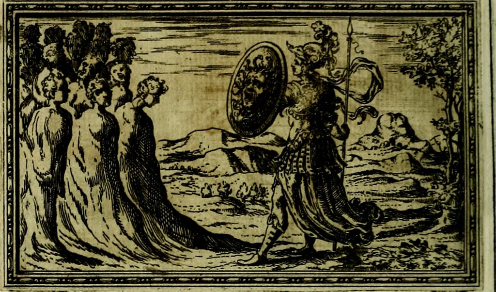 An illustration from Delle allusioni, imprese, et emblemi del Sig. Principio Fabricii da Teramo sopra la vita, opere, et attioni di Gregorio XIII Pontefice Massimo libri VI .., 1588, leaf 127