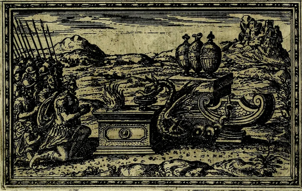 An illustration from Delle allusioni, imprese, et emblemi del Sig. Principio Fabricii da Teramo sopra la vita, opere, et attioni di Gregorio XIII Pontefice Massimo libri VI .., 1588, leaf 132