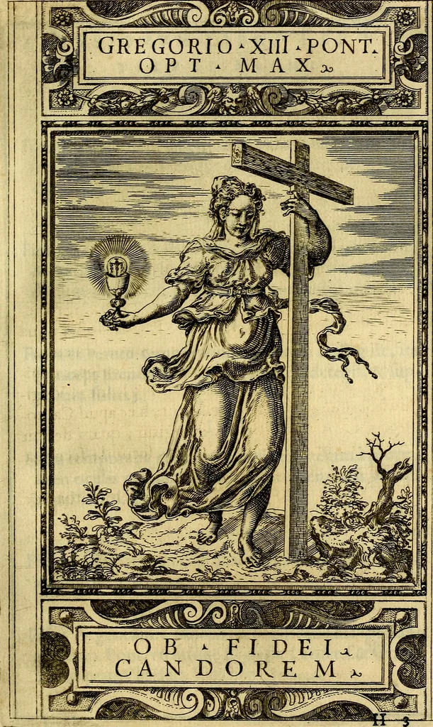 An illustration from Delle allusioni, imprese, et emblemi del Sig. Principio Fabricii da Teramo sopra la vita, opere, et attioni di Gregorio XIII Pontefice Massimo libri VI .., 1588, leaf 136