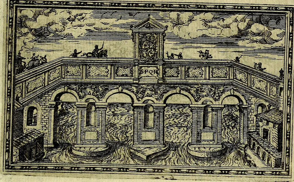 An illustration from Delle allusioni, imprese, et emblemi del Sig. Principio Fabricii da Teramo sopra la vita, opere, et attioni di Gregorio XIII Pontefice Massimo libri VI .., 1588, leaf 176