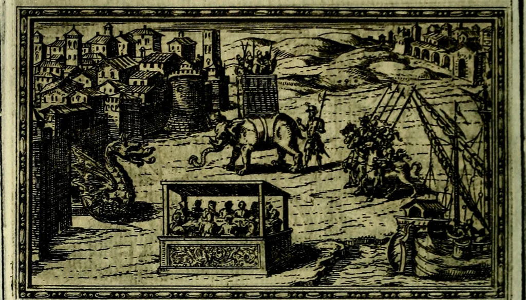 An illustration from Delle allusioni, imprese, et emblemi del Sig. Principio Fabricii da Teramo sopra la vita, opere, et attioni di Gregorio XIII Pontefice Massimo libri VI .., 1588, leaf 193