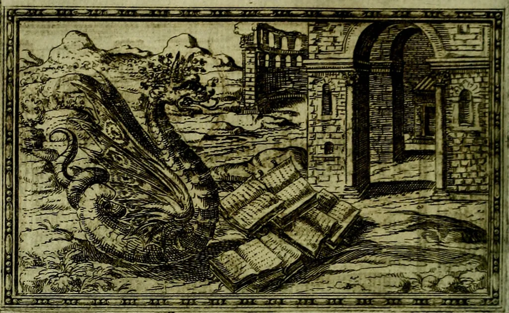 An illustration from Delle allusioni, imprese, et emblemi del Sig. Principio Fabricii da Teramo sopra la vita, opere, et attioni di Gregorio XIII Pontefice Massimo libri VI .., 1588, leaf 197