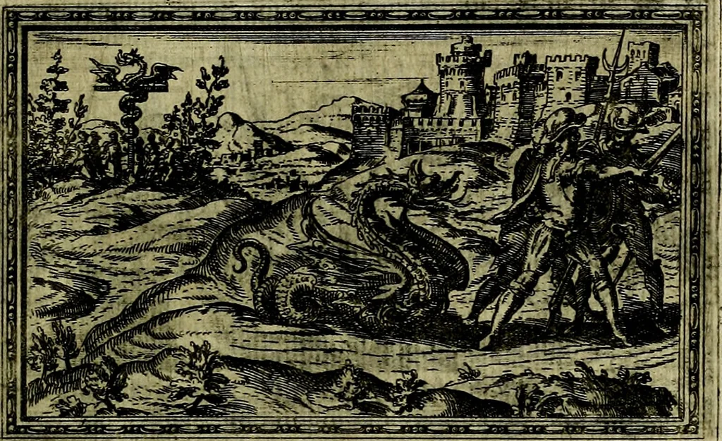 An illustration from Delle allusioni, imprese, et emblemi del Sig. Principio Fabricii da Teramo sopra la vita, opere, et attioni di Gregorio XIII Pontefice Massimo libri VI .., 1588, leaf 234