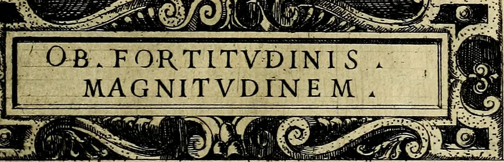 An illustration from Delle allusioni, imprese, et emblemi del Sig. Principio Fabricii da Teramo sopra la vita, opere, et attioni di Gregorio XIII Pontefice Massimo libri VI .., 1588, leaf 242