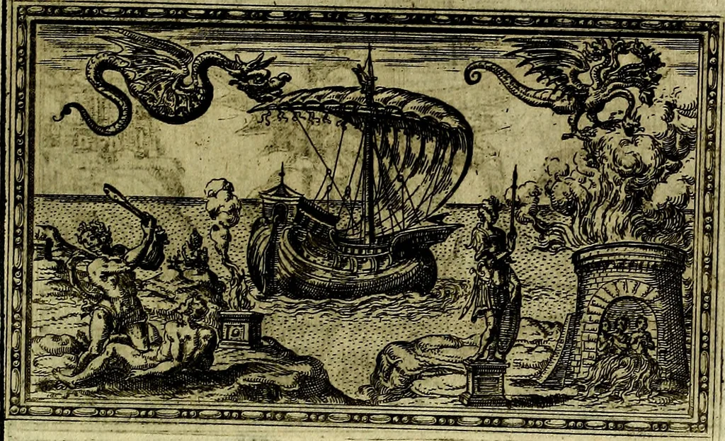 An illustration from Delle allusioni, imprese, et emblemi del Sig. Principio Fabricii da Teramo sopra la vita, opere, et attioni di Gregorio XIII Pontefice Massimo libri VI .., 1588, leaf 246