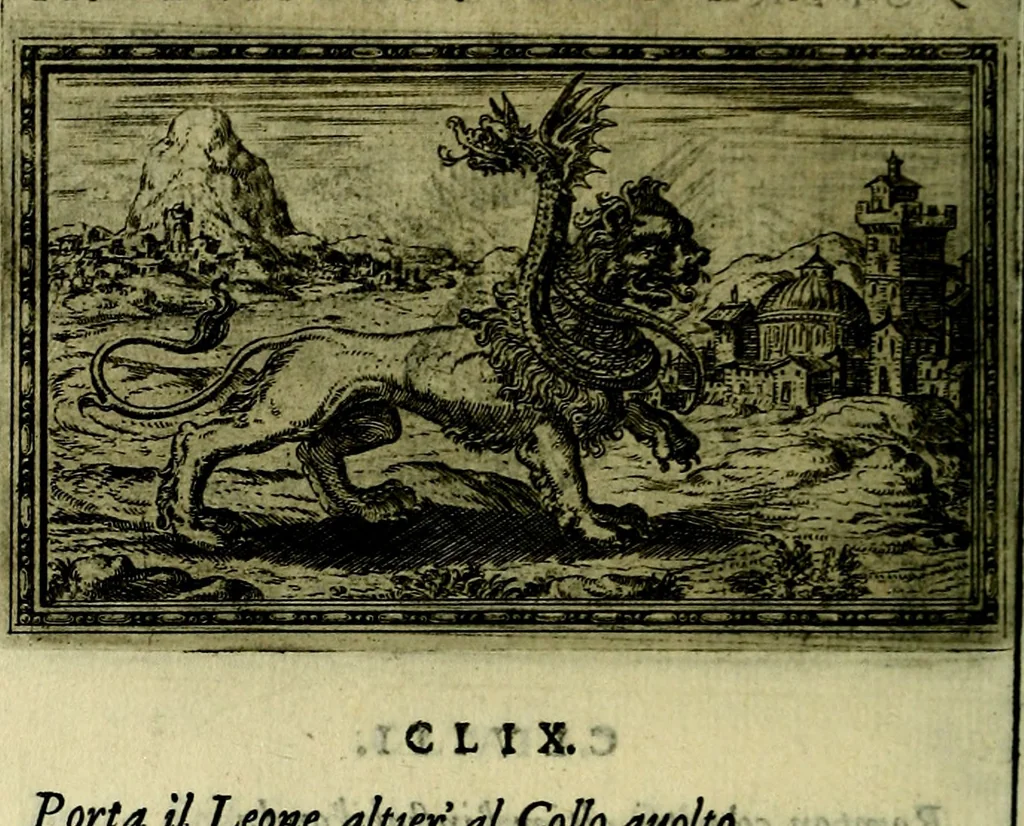 An illustration from Delle allusioni, imprese, et emblemi del Sig. Principio Fabricii da Teramo sopra la vita, opere, et attioni di Gregorio XIII Pontefice Massimo libri VI .., 1588, leaf 253
