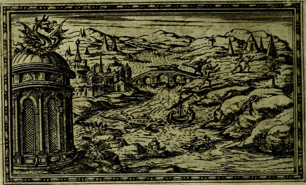 An illustration from Delle allusioni, imprese, et emblemi del Sig. Principio Fabricii da Teramo sopra la vita, opere, et attioni di Gregorio XIII Pontefice Massimo libri VI .., 1588, leaf 267