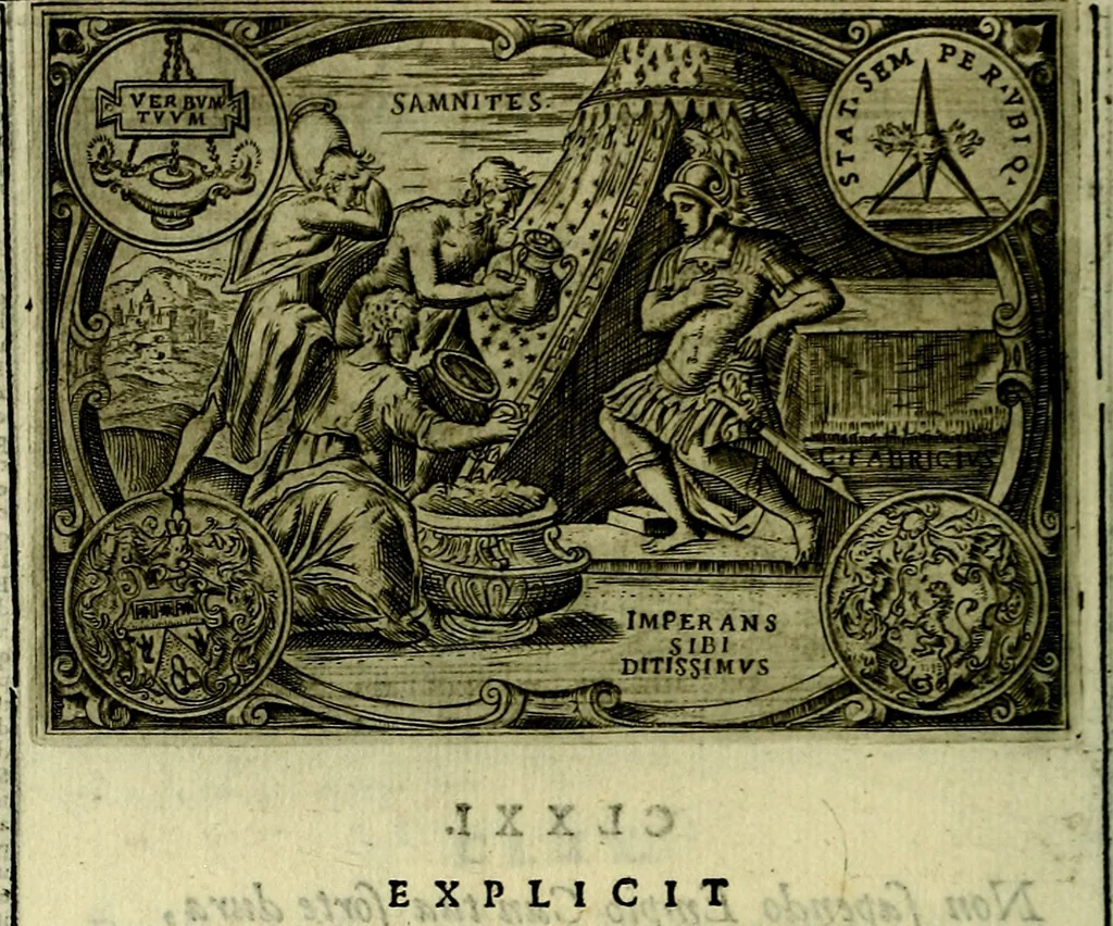 An illustration from Delle allusioni, imprese, et emblemi del Sig. Principio Fabricii da Teramo sopra la vita, opere, et attioni di Gregorio XIII Pontefice Massimo libri VI .., 1588, leaf 271