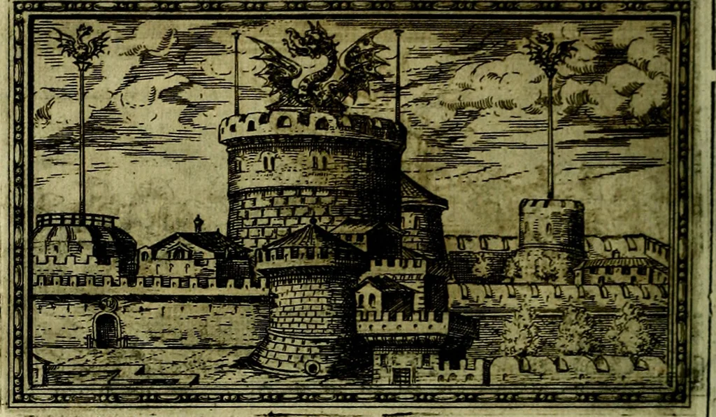 An illustration from Delle allusioni, imprese, et emblemi del Sig. Principio Fabricii da Teramo sopra la vita, opere, et attioni di Gregorio XIII Pontefice Massimo libri VI .., 1588, leaf 281