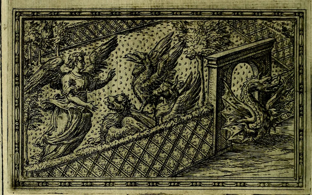 An illustration from Delle allusioni, imprese, et emblemi del Sig. Principio Fabricii da Teramo sopra la vita, opere, et attioni di Gregorio XIII Pontefice Massimo libri VI .., 1588, leaf 283