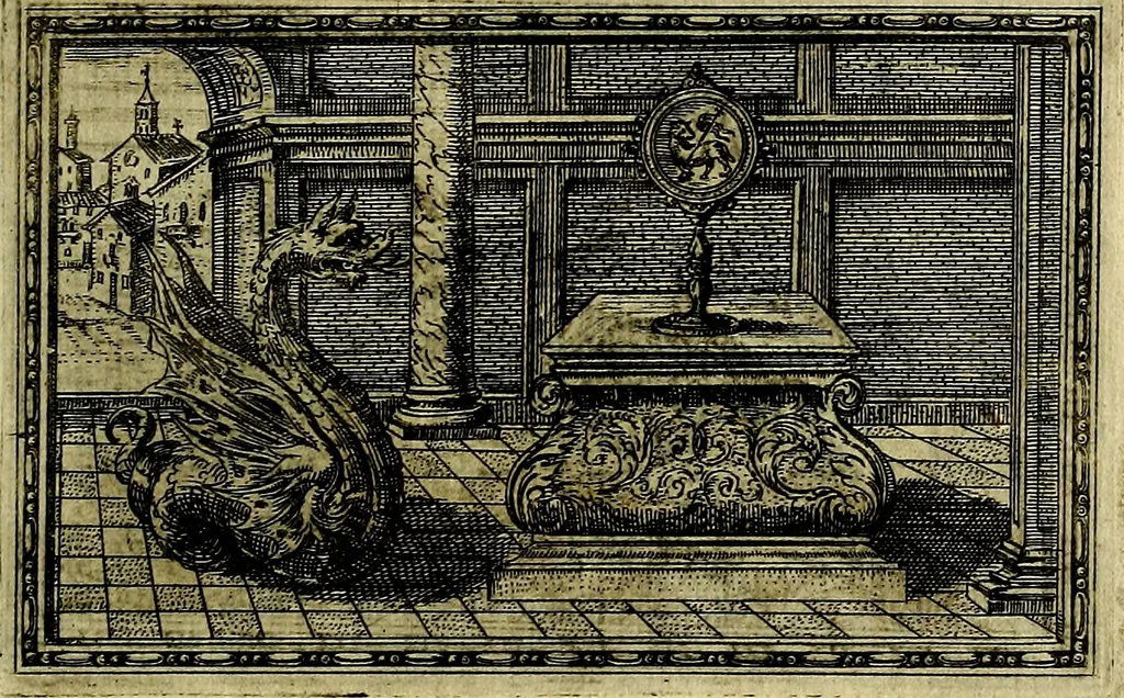An illustration from Delle allusioni, imprese, et emblemi del Sig. Principio Fabricii da Teramo sopra la vita, opere, et attioni di Gregorio XIII Pontefice Massimo libri VI .., 1588, leaf 284