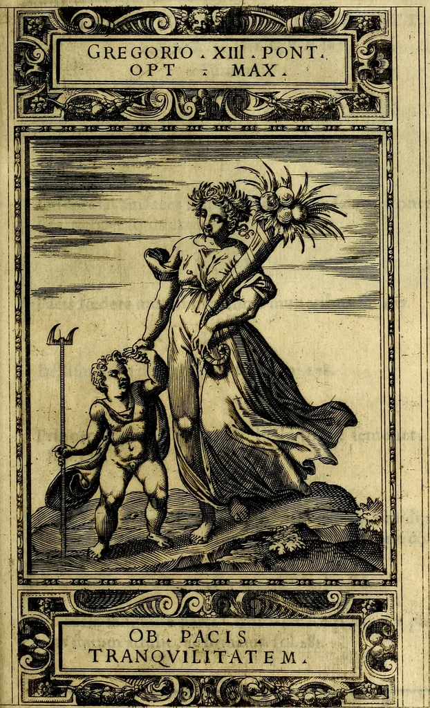 An illustration from Delle allusioni, imprese, et emblemi del Sig. Principio Fabricii da Teramo sopra la vita, opere, et attioni di Gregorio XIII Pontefice Massimo libri VI .., 1588, leaf 290