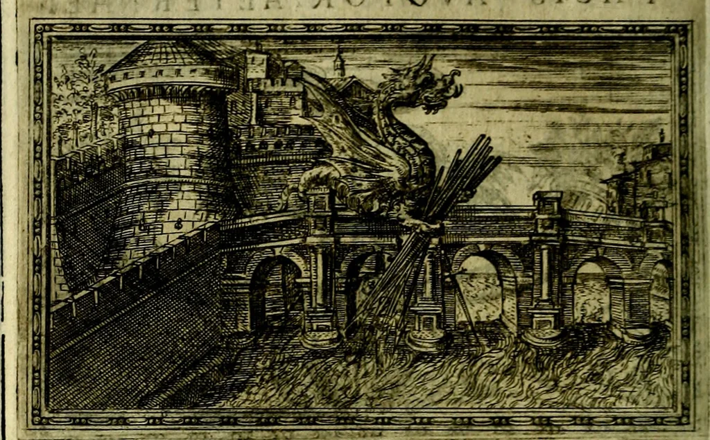 An illustration from Delle allusioni, imprese, et emblemi del Sig. Principio Fabricii da Teramo sopra la vita, opere, et attioni di Gregorio XIII Pontefice Massimo libri VI .., 1588, leaf 295