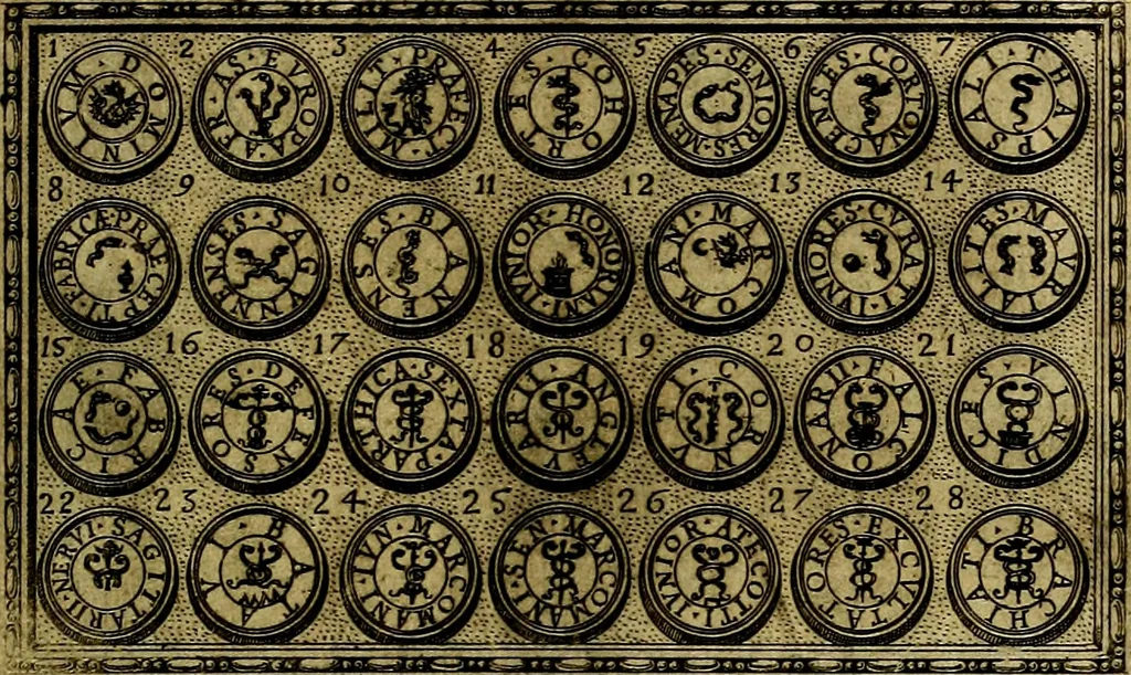An illustration from Delle allusioni, imprese, et emblemi del Sig. Principio Fabricii da Teramo sopra la vita, opere, et attioni di Gregorio XIII Pontefice Massimo libri VI .., 1588, leaf 336