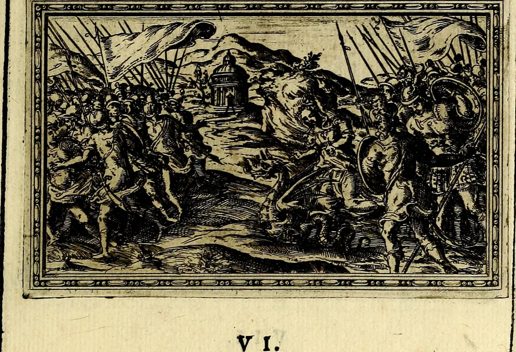 An illustration from Delle allusioni, imprese, et emblemi del Sig. Principio Fabricii da Teramo sopra la vita, opere, et attioni di Gregorio XIII Pontefice Massimo libri VI .., 1588, leaf 34