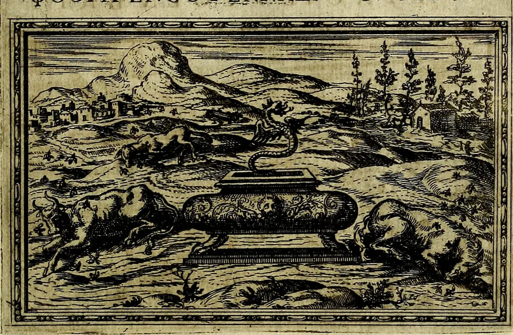 An illustration from Delle allusioni, imprese, et emblemi del Sig. Principio Fabricii da Teramo sopra la vita, opere, et attioni di Gregorio XIII Pontefice Massimo libri VI .., 1588, leaf 348