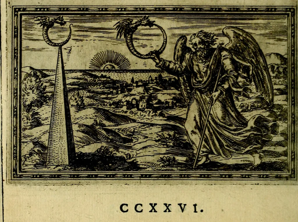 An illustration from Delle allusioni, imprese, et emblemi del Sig. Principio Fabricii da Teramo sopra la vita, opere, et attioni di Gregorio XIII Pontefice Massimo libri VI .., 1588, leaf 359