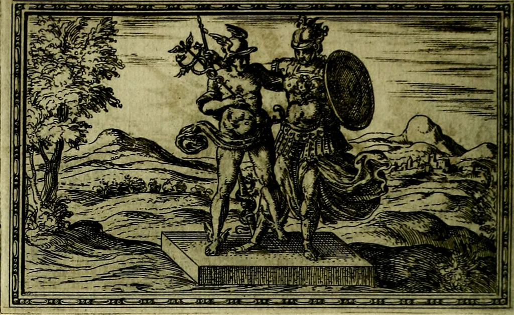 An illustration from Delle allusioni, imprese, et emblemi del Sig. Principio Fabricii da Teramo sopra la vita, opere, et attioni di Gregorio XIII Pontefice Massimo libri VI .., 1588, leaf 51