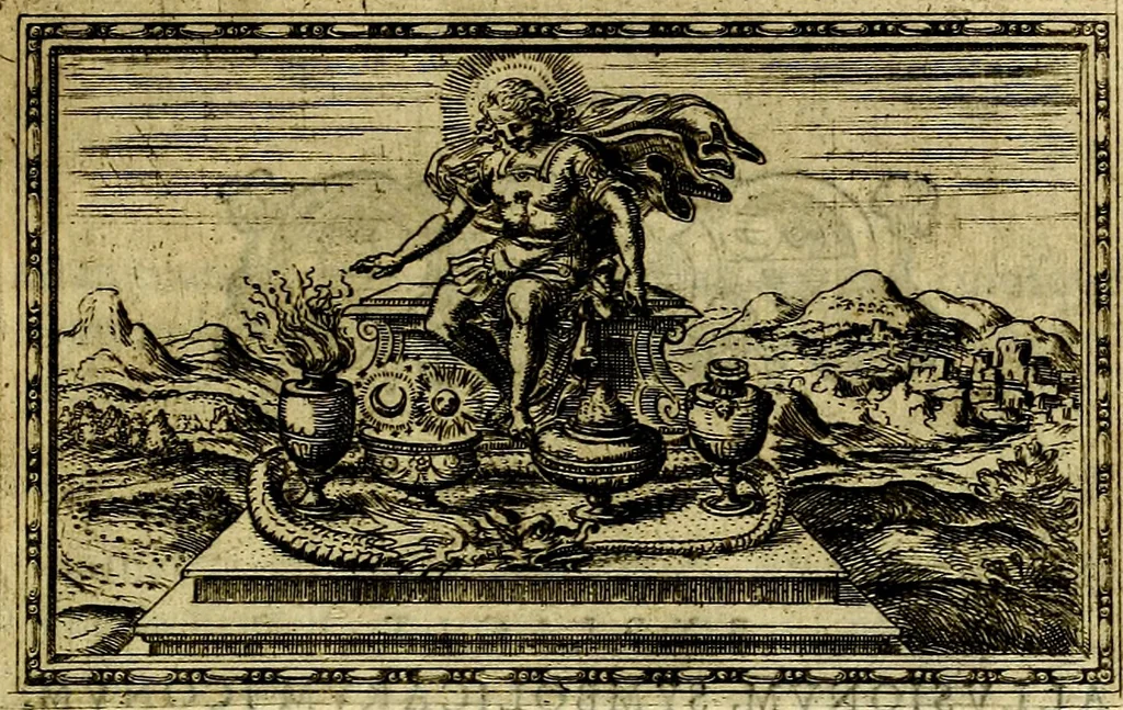 An illustration from Delle allusioni, imprese, et emblemi del Sig. Principio Fabricii da Teramo sopra la vita, opere, et attioni di Gregorio XIII Pontefice Massimo libri VI .., 1588, leaf 62
