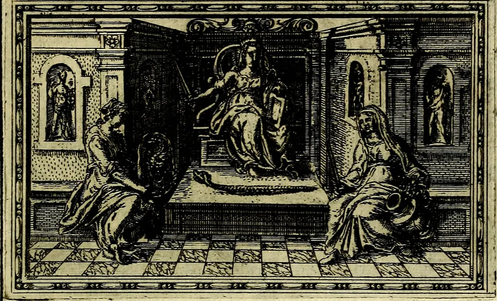 An illustration from Delle allusioni, imprese, et emblemi del Sig. Principio Fabricii da Teramo sopra la vita, opere, et attioni di Gregorio XIII Pontefice Massimo libri VI .., 1588, leaf 66
