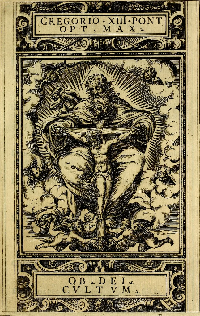 An illustration from Delle allusioni, imprese, et emblemi del Sig. Principio Fabricii da Teramo sopra la vita, opere, et attioni di Gregorio XIII Pontefice Massimo libri VI .., 1588, leaf 90