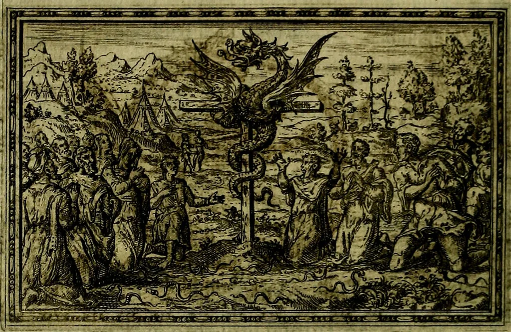 An illustration from Delle allusioni, imprese, et emblemi del Sig. Principio Fabricii da Teramo sopra la vita, opere, et attioni di Gregorio XIII Pontefice Massimo libri VI .., 1588, leaf 95