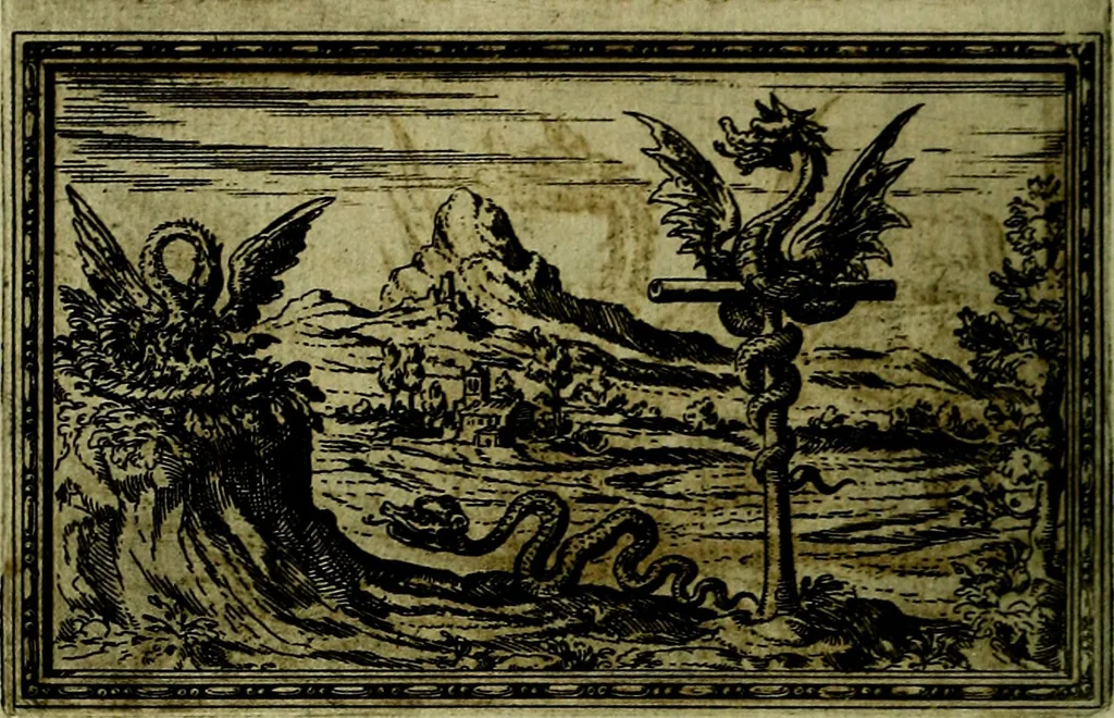 An illustration from Delle allusioni, imprese, et emblemi del Sig. Principio Fabricii da Teramo sopra la vita, opere, et attioni di Gregorio XIII Pontefice Massimo libri VI .., 1588, leaf 99