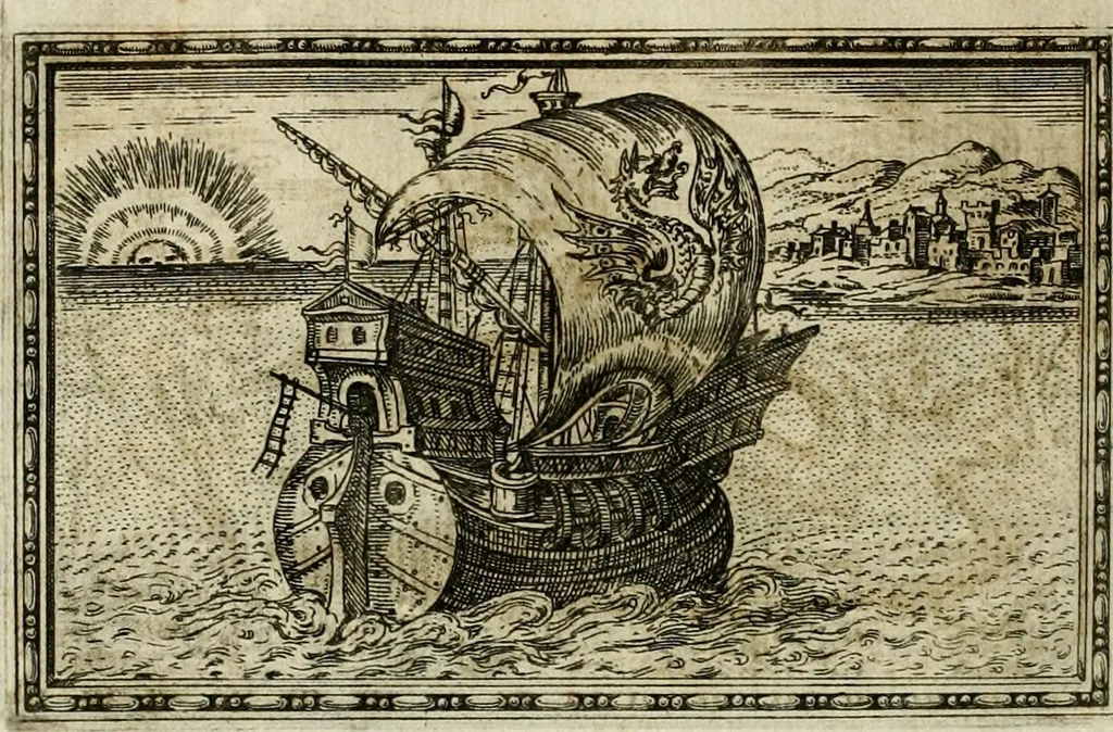 An illustration from Delle allvsioni, imprese, et emblemi del Sig. Principio Fabricii da Teramo sopra la vita, opere, et attioni di Gregorio XIII pontefice massimo, libri VI : nei quali sotto l'allegoria del drago, arme del detto pontefice, si descriue anco la uera forma d'un principe Christiano .., 1588, leaf 115