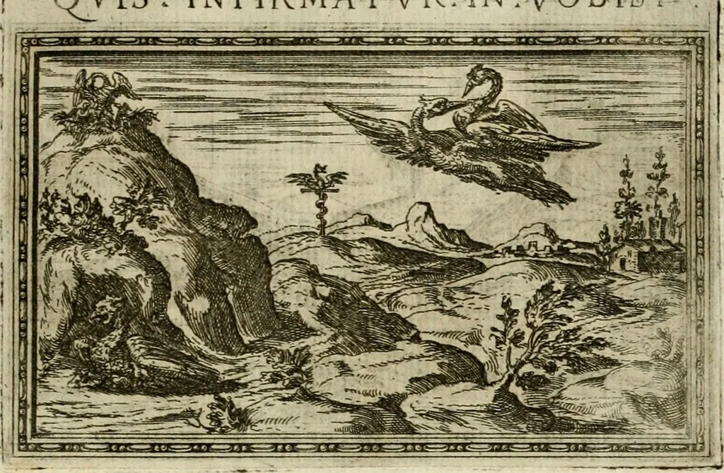 An illustration from Delle allvsioni, imprese, et emblemi del Sig. Principio Fabricii da Teramo sopra la vita, opere, et attioni di Gregorio XIII pontefice massimo, libri VI : nei quali sotto l'allegoria del drago, arme del detto pontefice, si descriue anco la uera forma d'un principe Christiano .., 1588, leaf 182