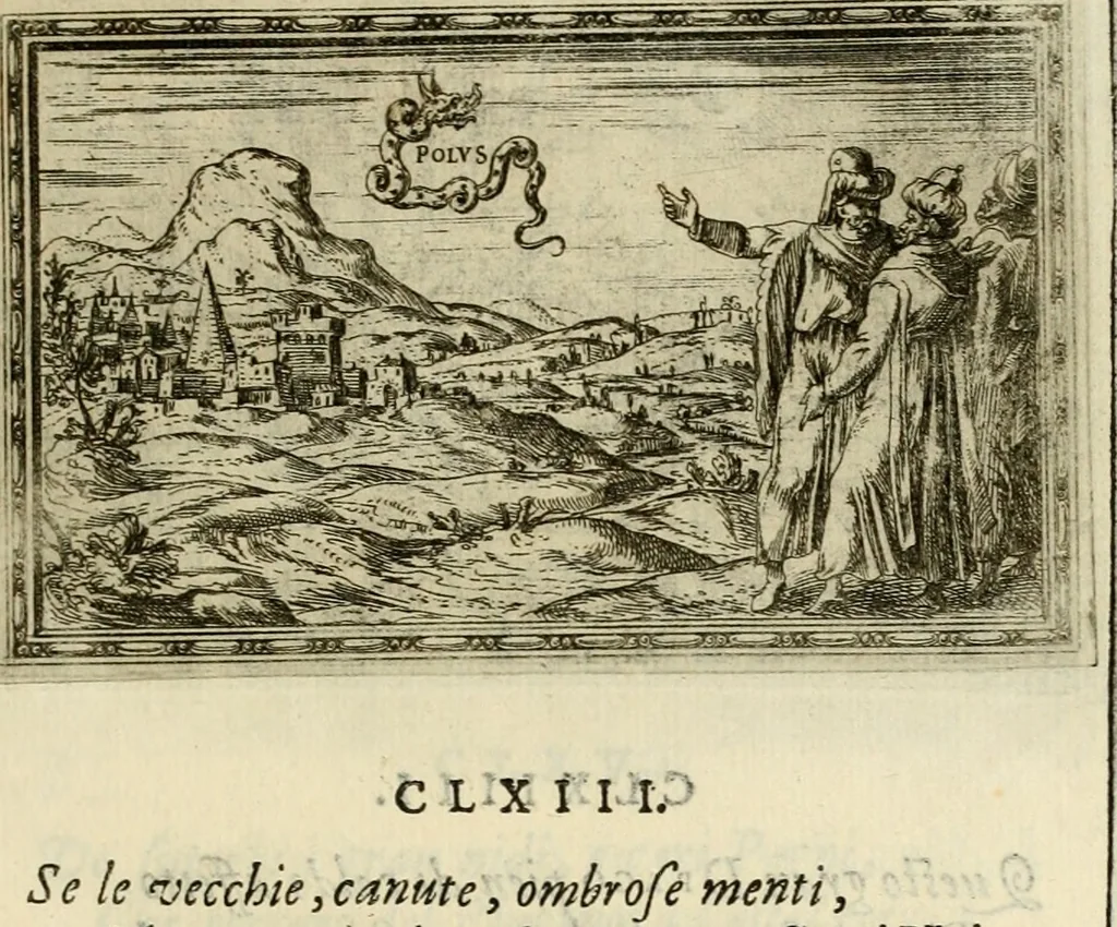 An illustration from Delle allvsioni, imprese, et emblemi del Sig. Principio Fabricii da Teramo sopra la vita, opere, et attioni di Gregorio XIII pontefice massimo, libri VI : nei quali sotto l'allegoria del drago, arme del detto pontefice, si descriue anco la uera forma d'un principe Christiano .., 1588, leaf 262