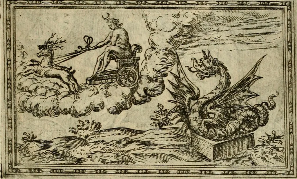 An illustration from Delle allvsioni, imprese, et emblemi del Sig. Principio Fabricii da Teramo sopra la vita, opere, et attioni di Gregorio XIII pontefice massimo, libri VI : nei quali sotto l'allegoria del drago, arme del detto pontefice, si descriue anco la uera forma d'un principe Christiano .., 1588, leaf 270