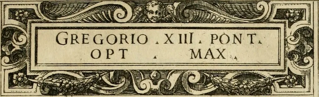 An illustration from Delle allvsioni, imprese, et emblemi del Sig. Principio Fabricii da Teramo sopra la vita, opere, et attioni di Gregorio XIII pontefice massimo, libri VI : nei quali sotto l'allegoria del drago, arme del detto pontefice, si descriue anco la uera forma d'un principe Christiano .., 1588, leaf 274