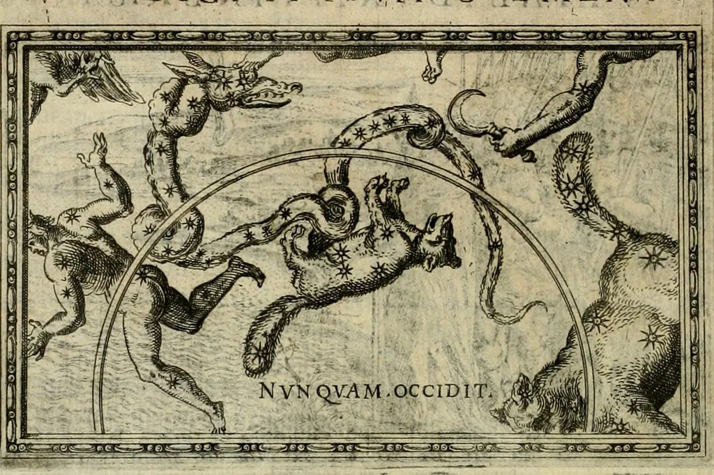 An illustration from Delle allvsioni, imprese, et emblemi del Sig. Principio Fabricii da Teramo sopra la vita, opere, et attioni di Gregorio XIII pontefice massimo, libri VI : nei quali sotto l'allegoria del drago, arme del detto pontefice, si descriue anco la uera forma d'un principe Christiano .., 1588, leaf 321
