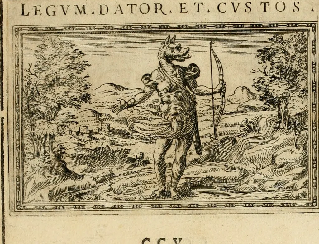 An illustration from Delle allvsioni, imprese, et emblemi del Sig. Principio Fabricii da Teramo sopra la vita, opere, et attioni di Gregorio XIII pontefice massimo, libri VI : nei quali sotto l'allegoria del drago, arme del detto pontefice, si descriue anco la uera forma d'un principe Christiano .., 1588, leaf 328