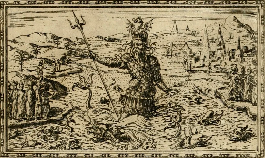 An illustration from Delle allvsioni, imprese, et emblemi del Sig. Principio Fabricii da Teramo sopra la vita, opere, et attioni di Gregorio XIII pontefice massimo, libri VI : nei quali sotto l'allegoria del drago, arme del detto pontefice, si descriue anco la uera forma d'un principe Christiano .., 1588, leaf 332