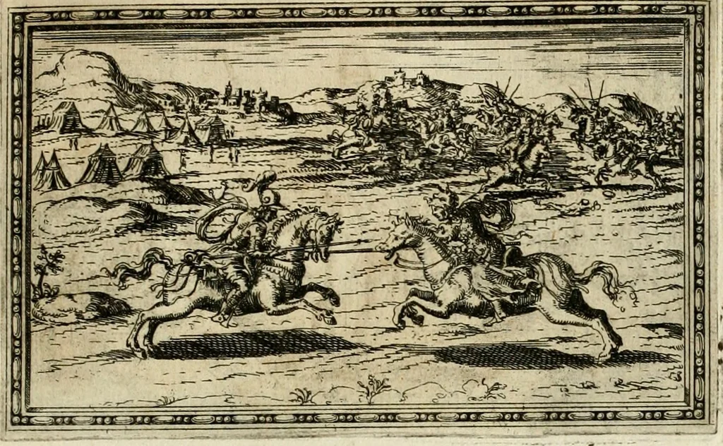 An illustration from Delle allvsioni, imprese, et emblemi del Sig. Principio Fabricii da Teramo sopra la vita, opere, et attioni di Gregorio XIII pontefice massimo, libri VI : nei quali sotto l'allegoria del drago, arme del detto pontefice, si descriue anco la uera forma d'un principe Christiano .., 1588, leaf 48