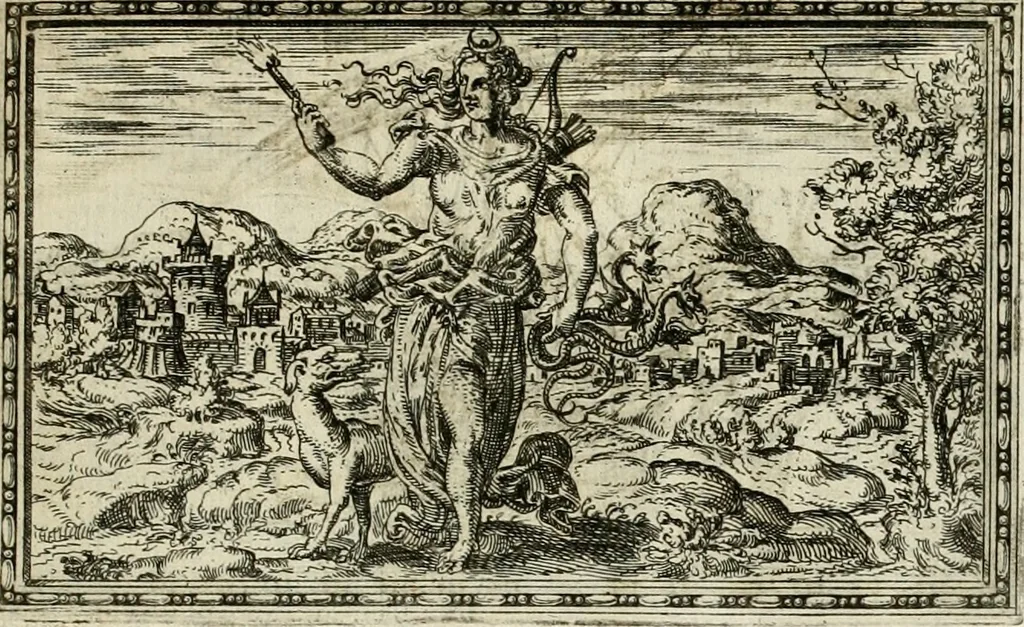 An illustration from Delle allvsioni, imprese, et emblemi del Sig. Principio Fabricii da Teramo sopra la vita, opere, et attioni di Gregorio XIII pontefice massimo, libri VI : nei quali sotto l'allegoria del drago, arme del detto pontefice, si descriue anco la uera forma d'un principe Christiano .., 1588, leaf 52
