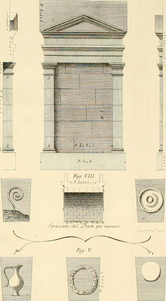 An illustration from Delle antichità di Rimino libri due, 1741, leaf 45
