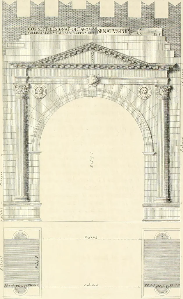 An illustration from Delle antichità di Rimino libri due, 1741, leaf 65